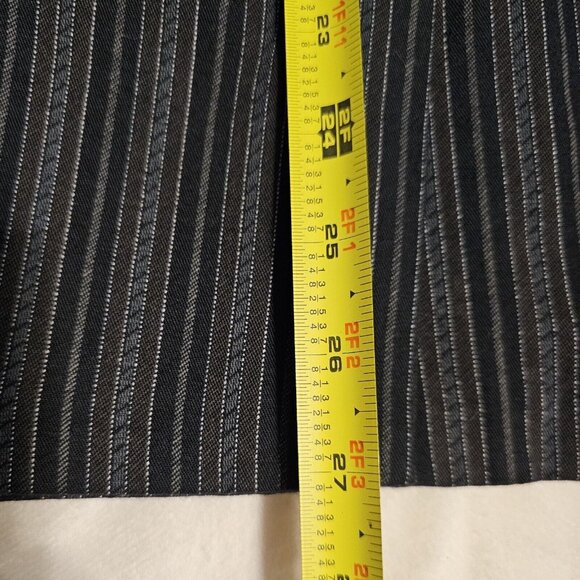 VTG Victoria Ashley Women's 5/6 Black Multi Striped Double-Breasted Blazer Jkt - Picture 16 of 16